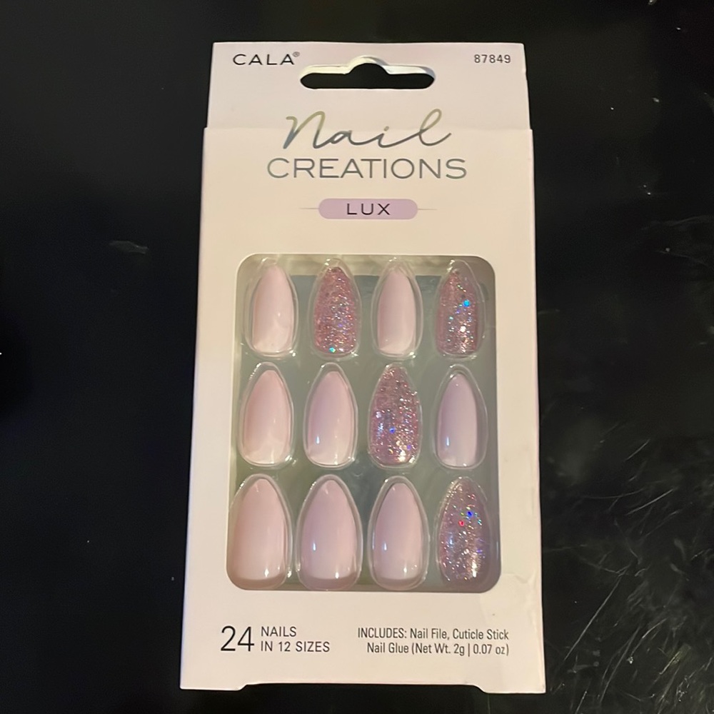 Cala Nail Creations Lux Pinky Almond Press On